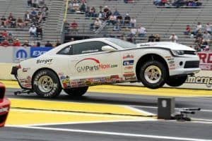 2013 COPO camaro at the drag strip