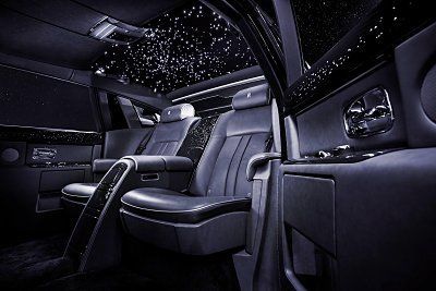 the two door fastback wraith has surprisingly ample head and leg room 
