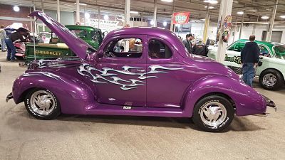 Purple Hot Rod World of Wheels