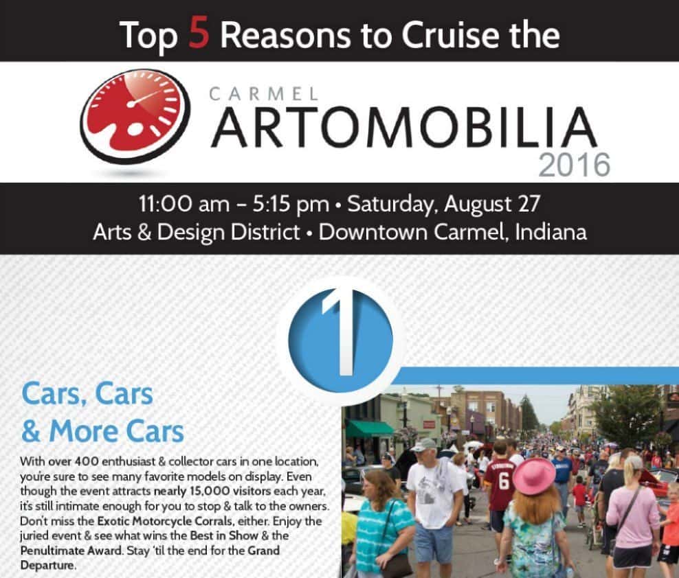 top reasons to cruise the carmel artomobilia