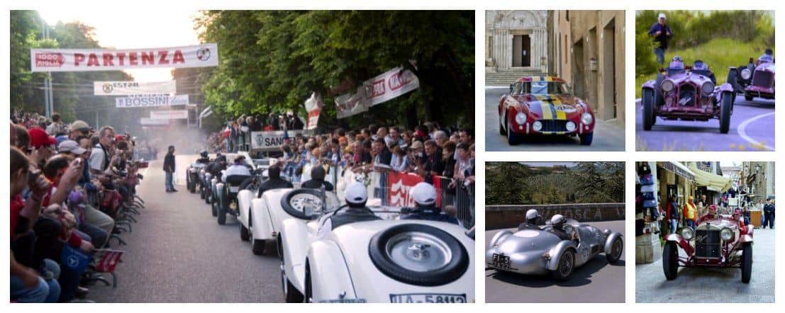 Mille Miglia Race 90th anniversary turn out