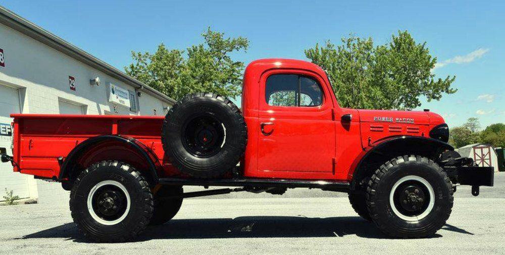 red powerwagon massive ground clearence establishes collectability among 4x4 enthusiasts
