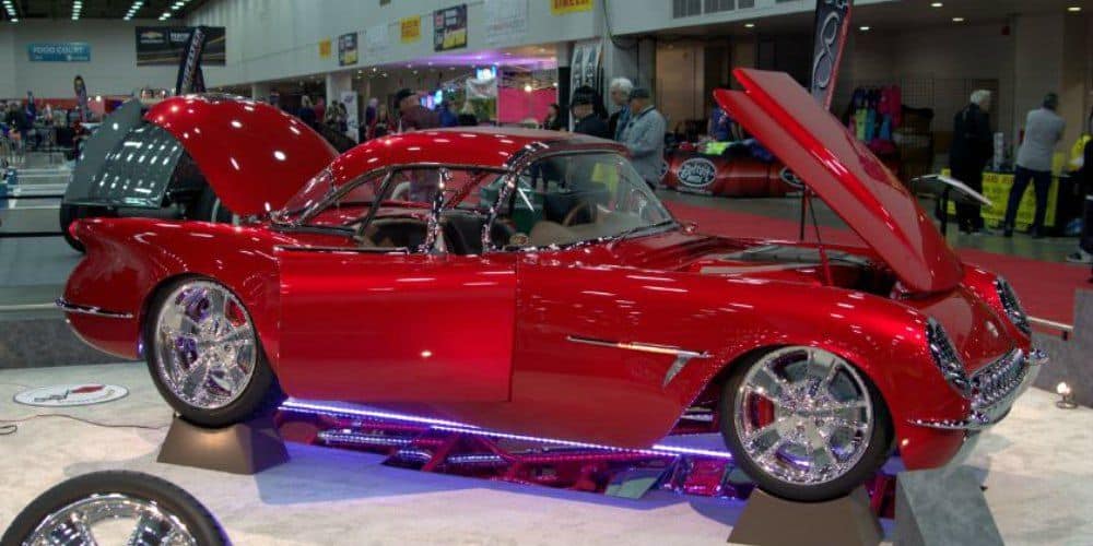 1955 Corvette on the show circut