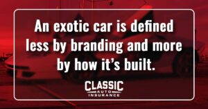 what is an exotic car